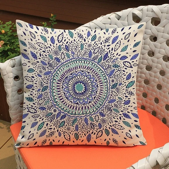 mandala Art Cushion Cover Beautiful Colorful Mandalas Cushion Covers