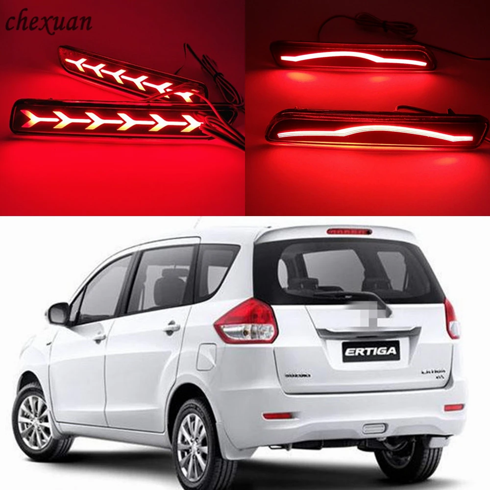 

CSCSNL 2Pcs Car LED Rear Brake Tail Bumper Reflector Rear fog Warning Light For Suzuki Ertiga Ciza Vitara S-Cross Splash SX4