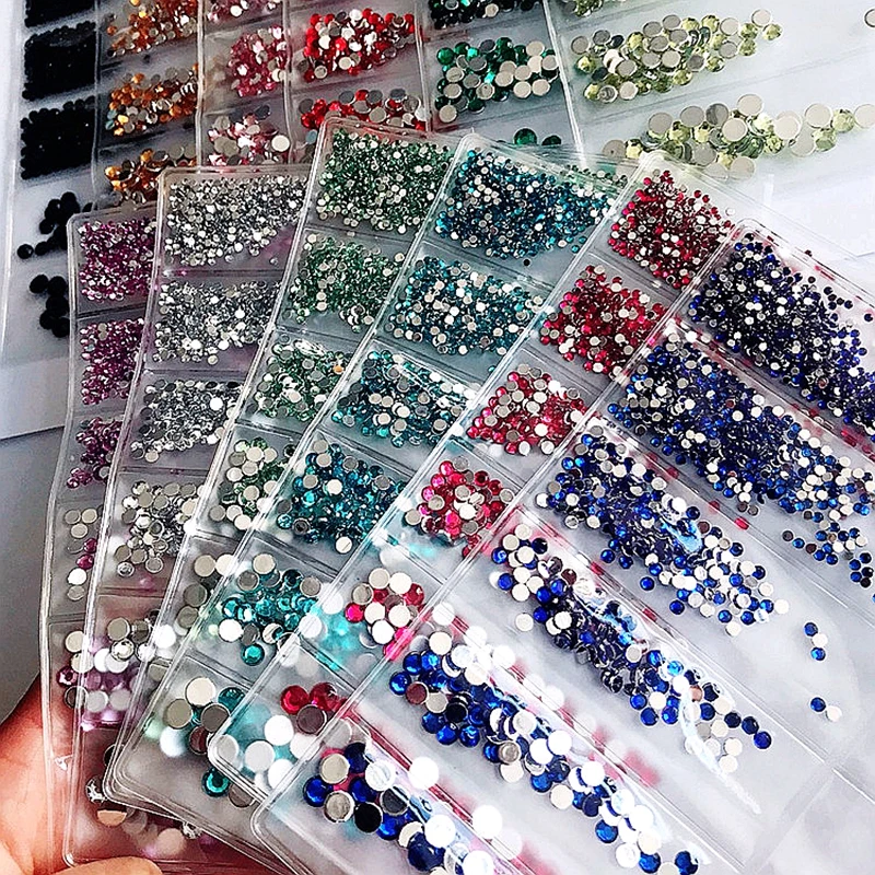 Mixed Sizes 3d Acrylic Nail Art Decorations Rhinestones Crystal Stones