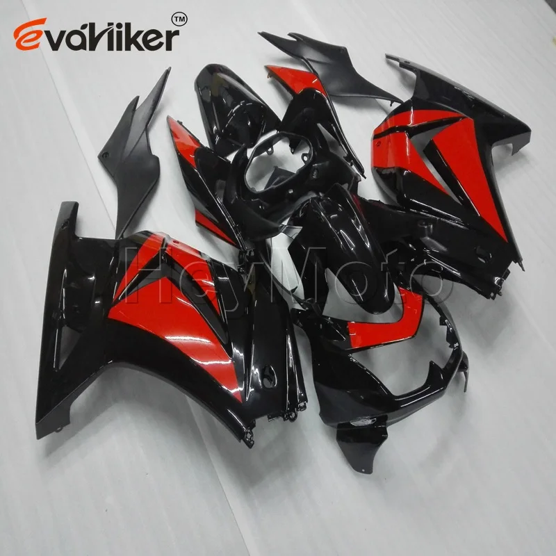 ABS Plastic fairing for ZX250R 08 09 10 11 12 EX250 2008-2012+Bolts+Painted red black Injection mold ABS Plastic fairing for ZX250R 08 09 10 11 12 EX250 2008-2012+Bolts+Painted red black Injection mold