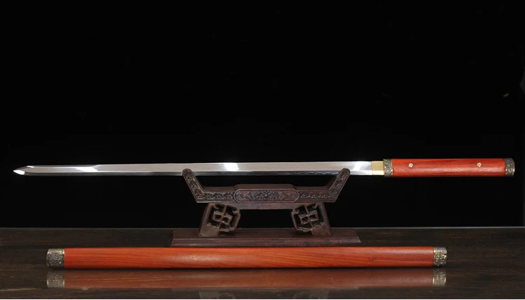 Brief Tang Sword Manganese steel T10 steel checkered iron Advanced arts and crafts Beautifully furnished furnishings feng shui