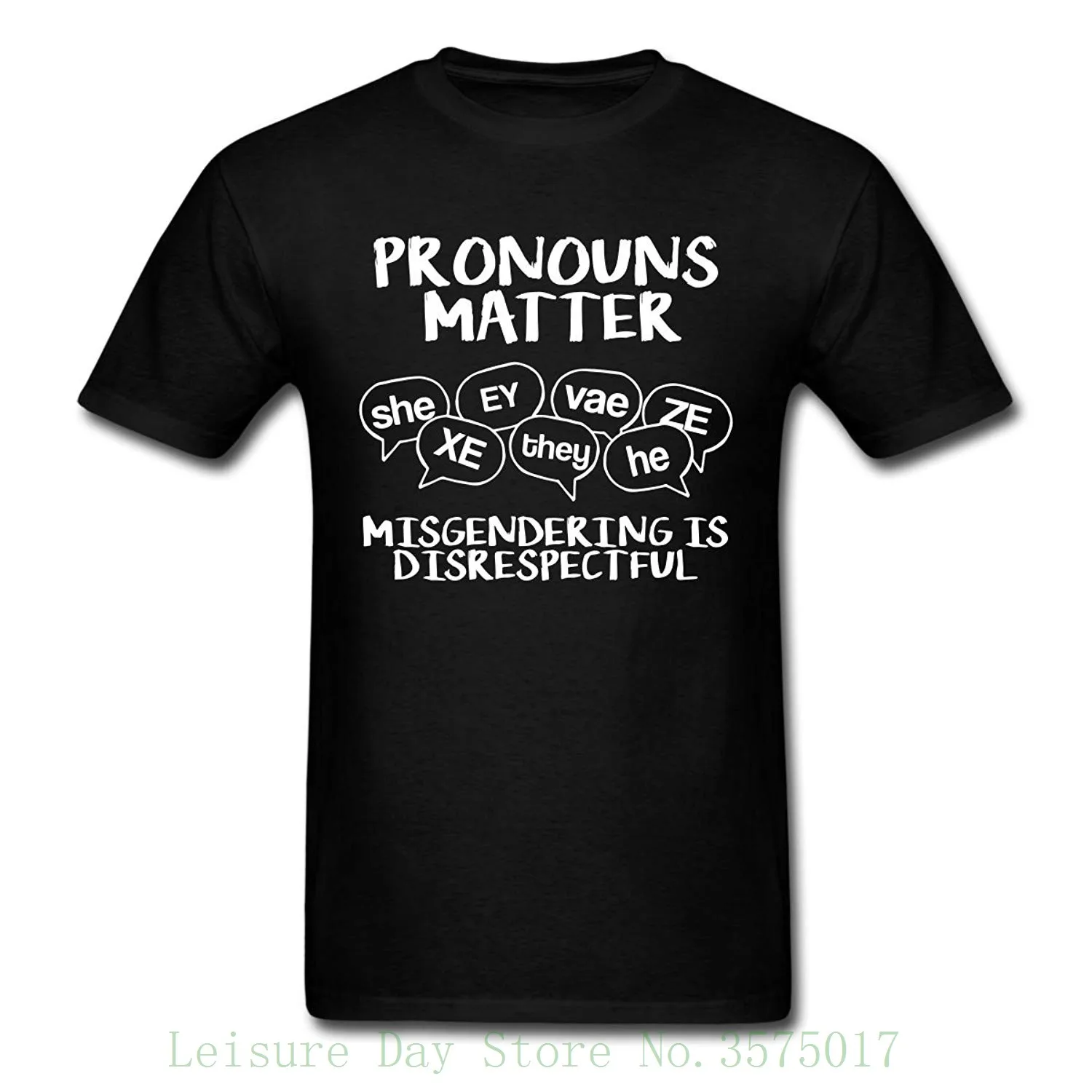 Pronouns Matter Nonbinary лозунг Мужская футболка брендовая Хлопковая мужская одежда