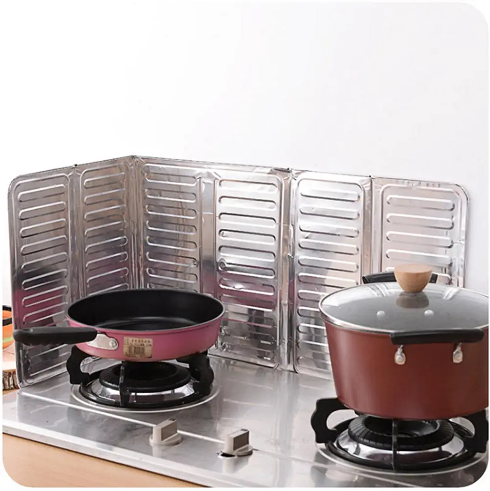 Алюминиевая Складная кухонная газовая плита перегородка Плита Кухонная сковорода защита от брызг масла экран Kichen аксессуары