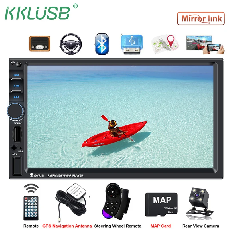 

2 din car gps Navigation autoradio bluetooth radio car multimedia player 2din Cassette Recorder carplay For Android Phone