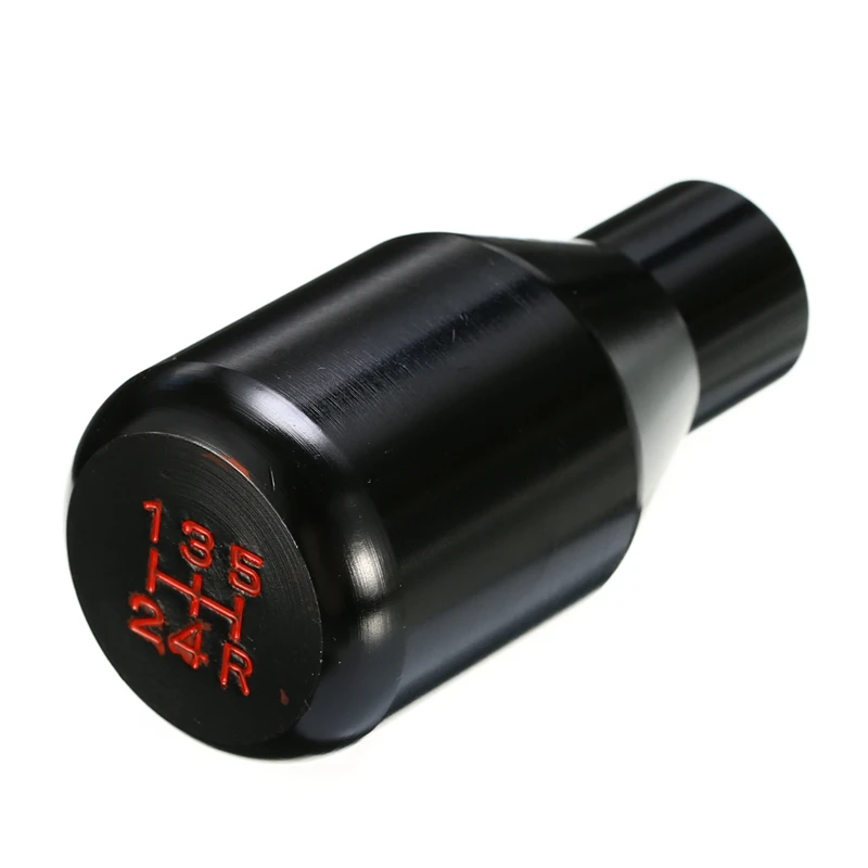 

Universal Aluminum Car 5 Speed Manual Shift Knob Gear Stick Shifter Lever Automobile Racing Black + Red Gear Knob