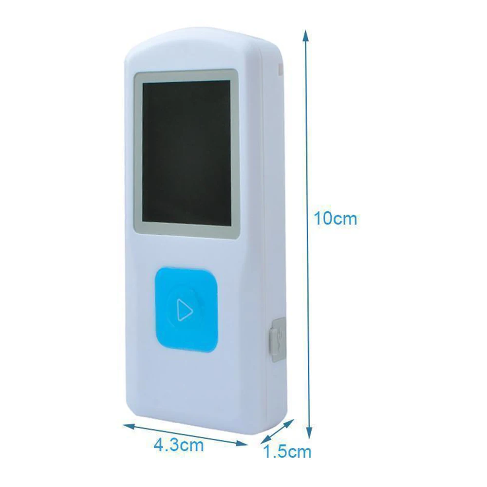 Portable ECG EKG Machine Handheld Color Screen ECG Monitor Heart Machine BT USB Charging PC Software Home Use Health Care