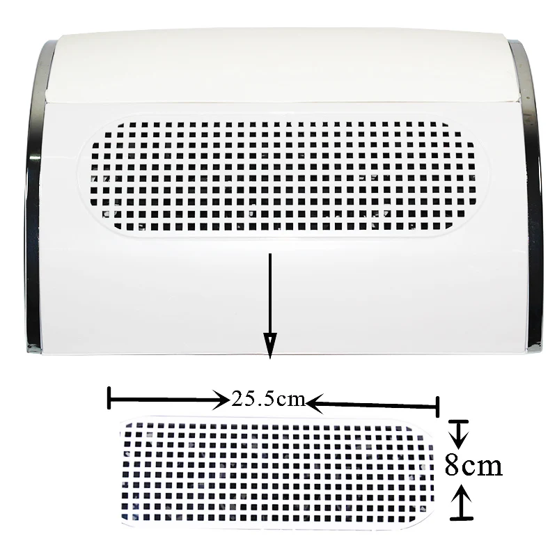 Вентилятор для ногтей, дизайн салона, всасывающий пылесборник, пылесос с 3 вентиляторами, 40 Вт, УФ Гель-лак, пылесос