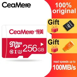 CeaMere слот для карт памяти 256 ГБ 128 Гб 64 Гб U3 UHS-3, 32 ГБ, Micro sd карта, Class10 UHS-1 флэш-карты памяти Microsd TF/sd карты s для планшета