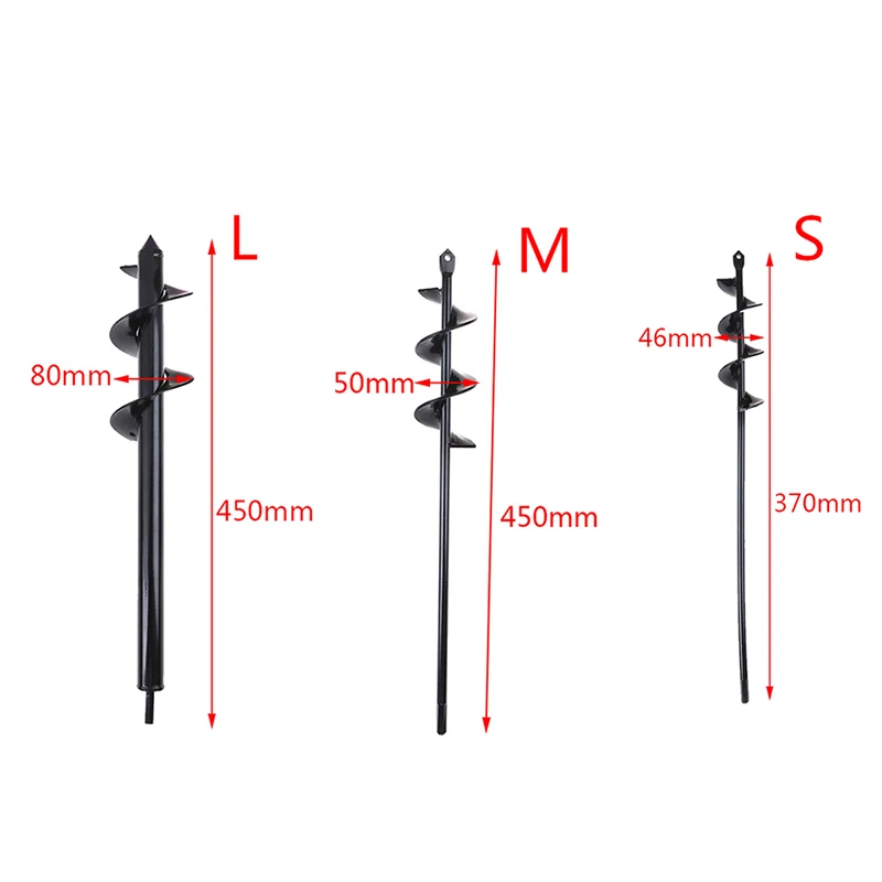 1 шт. садовый Бур спираль цветочный горшок сверло посадки отверстие землеройный инструмент высокого качества