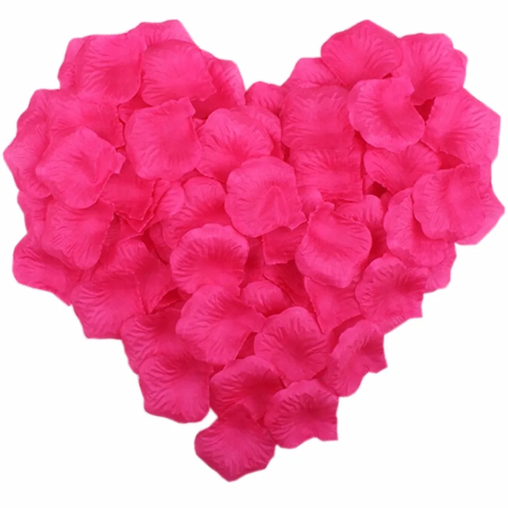 1000pcs Fabric Rose Petals Table Confetti Flower wedding decoration