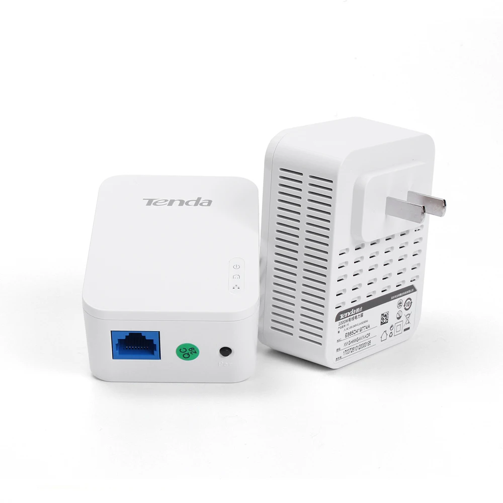 Tenda PH3 Powerline Adapater 1000 Мбит/с PLC сетевой адаптер AV1000 Gigabit IEEE 802.3ab домашняя вилка для IPTV