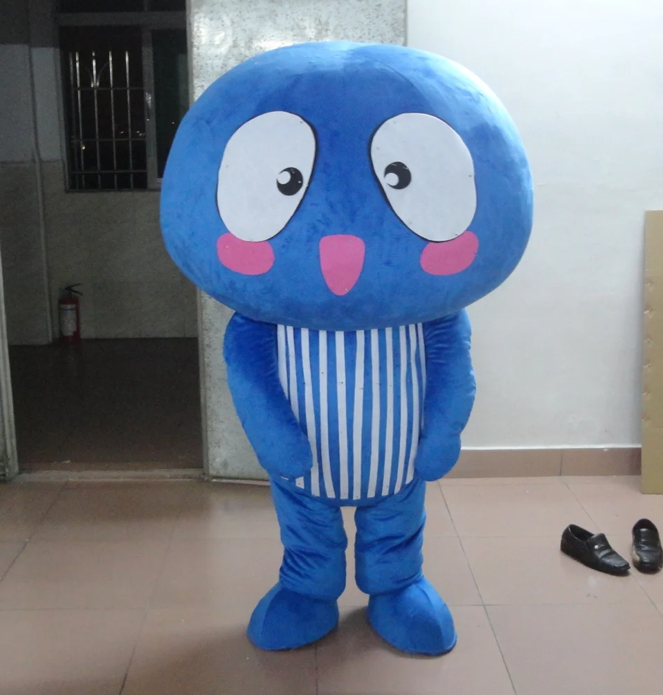 

blue mushroom mascot costumes hot sale color plant costumes for Halloween party event