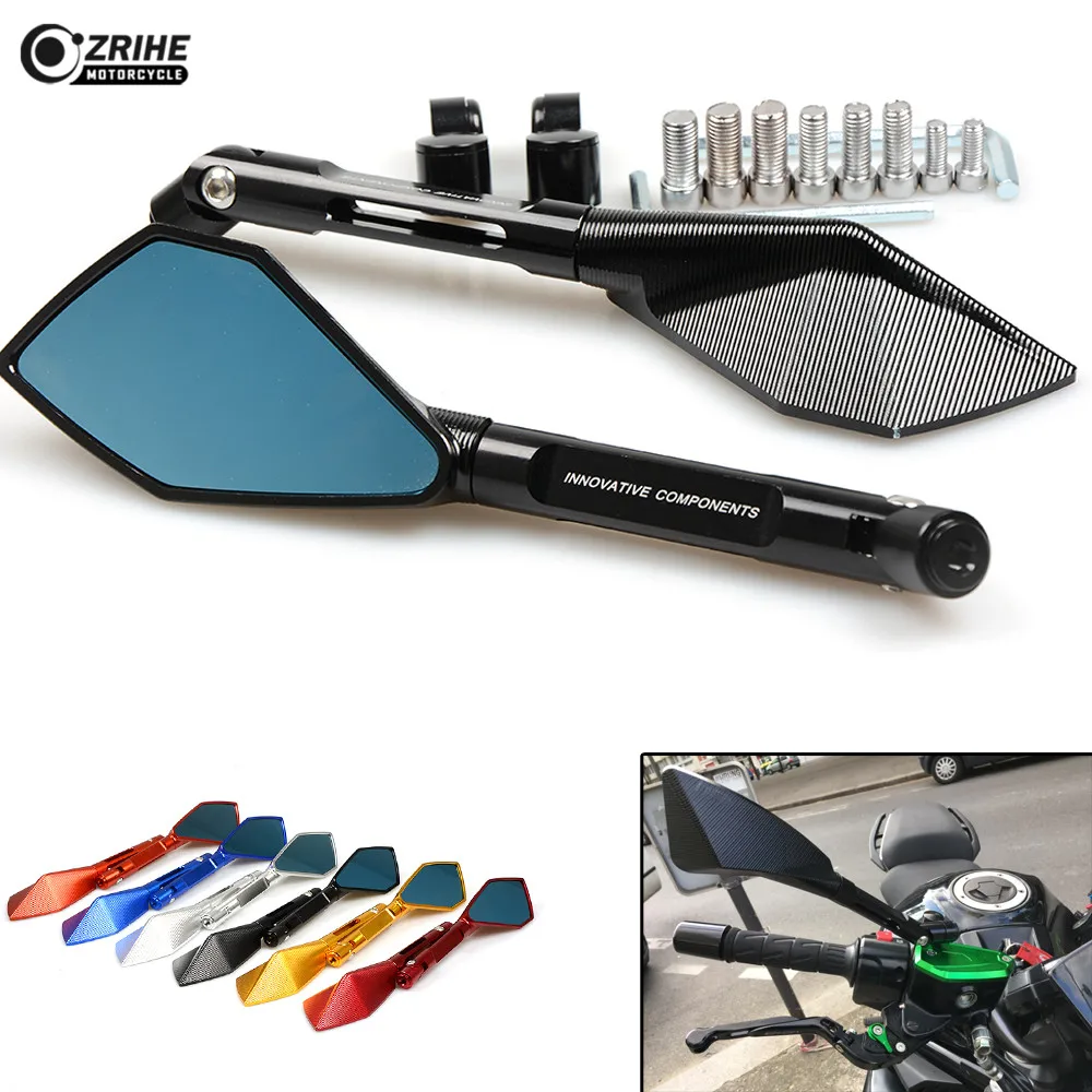 

Motorcycle Rearview Mirrors CNC Aluminum Glass Rear View Side Mirror FOR SUZUKI Bandit DL GSF GSX GSR SV650 2001 2002 2003 2004