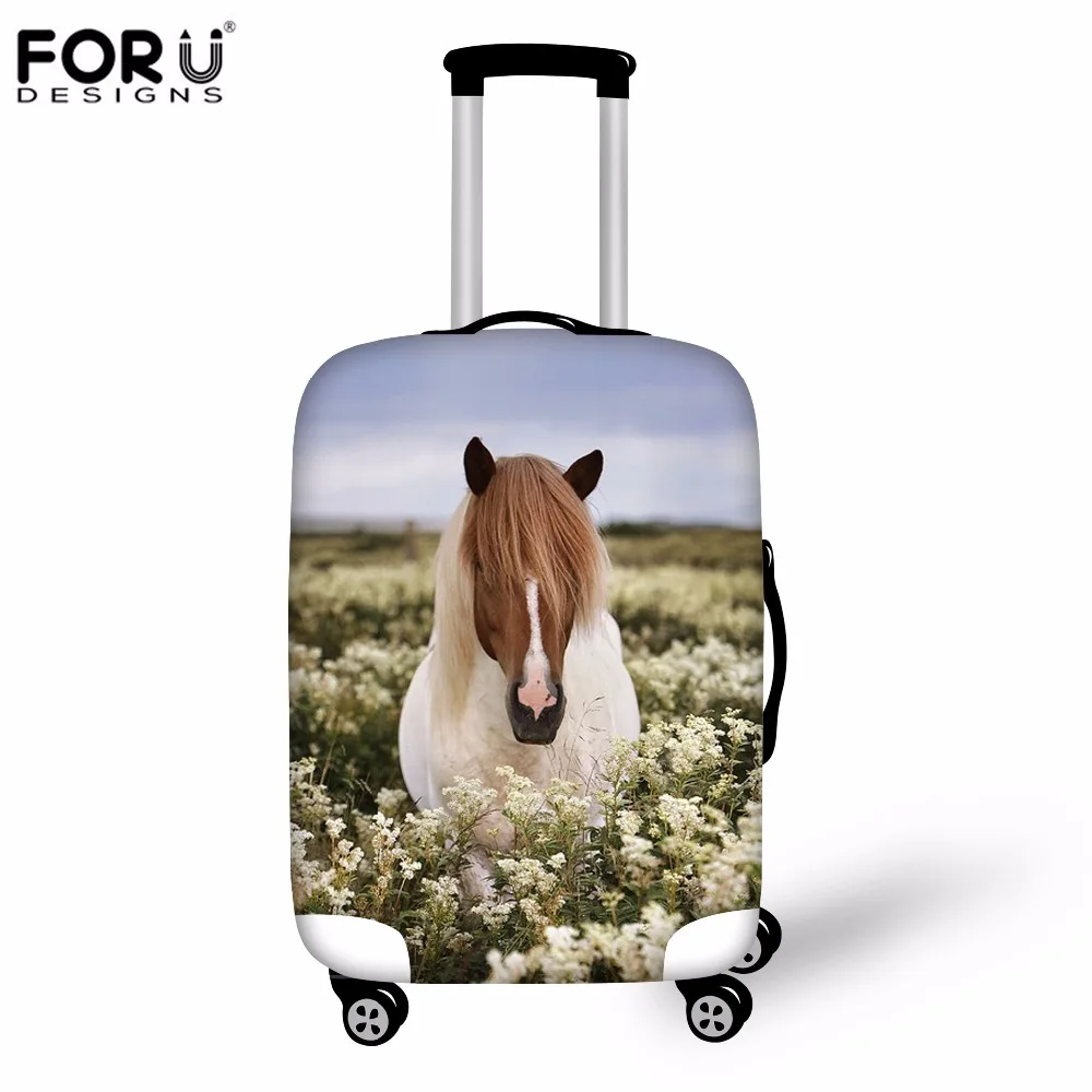 FORUDESIGNS/3D защитный чехол для багажа с изображением лошади льва животного