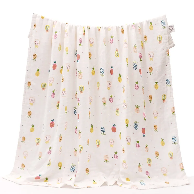 Günstige Baby Decke Für Neugeborene Weiche Bambus Faser Baumwolle Musselin Swaddle Wrap Für Infant Baby Bettwäsche Kinder Bad Handtuch 4 Schichten gaze
