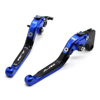 

Motorcycle CNC aluminum adjustable folding Extendable brake clutch lever Blue + Black For YAMAHA YZF-R1 2009-2014 With YZFR1