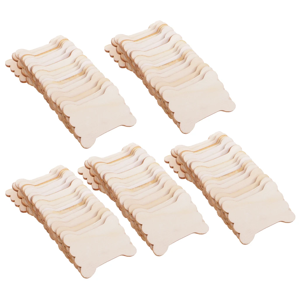 

100pcs Wooden Thread Wind Board Floss Bobbin Wire Coils Embroidery Winding Stitch for Sewing Craft Cross Organizer Stand