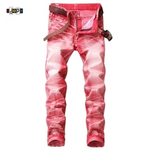 Idopy Swag мужские дизайнерские брендовые джинсы в стиле хип-хоп, обтягивающие Стрейчевые джинсы размера плюс с эффектом потертости, обтягивающие мужские брюки в стиле хип-хоп