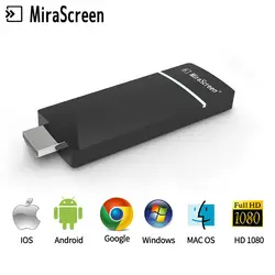 Новое поступление MiraScreen A3 Беспроводной самоклеющийся интерфейс для ТВ Dongle 2,4 GHz Wi-Fi Дисплей приемник Поддержка DLNA Airplay Miracast 1080 P для IOS