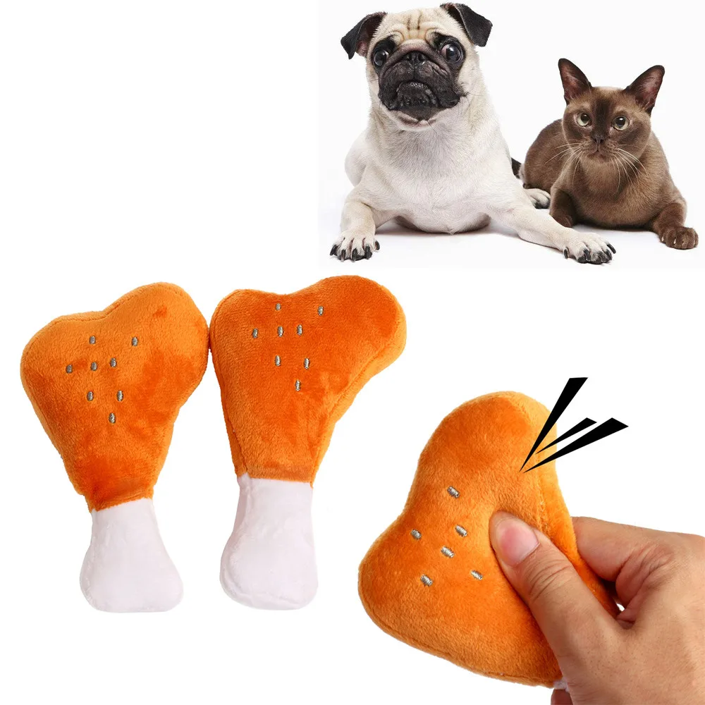 2018 Pet Dog Chew Toy Funny Puppy Chew Squeaky Plush Play Sound Toys 10.23in Dog Toys from Home