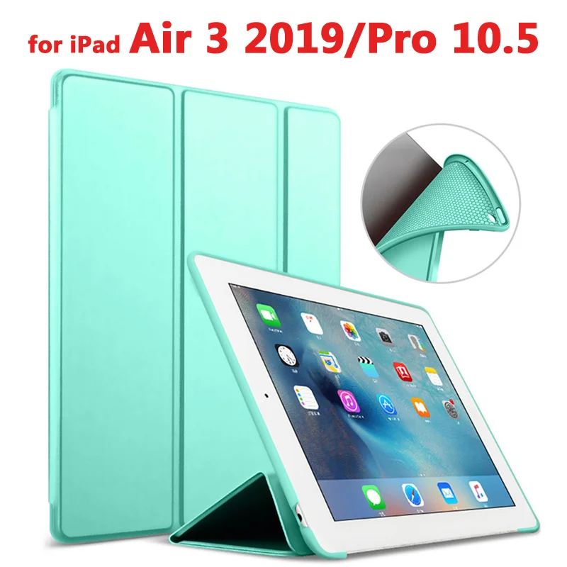 Умный чехол для Apple, iPad 9,7 /, чехол для iPad 5 6 Air 1 2 3 /i Pad Pro 10,5, Ультратонкий чехол из искусственной кожи - Цвет: air3 pro10.5 qianlan