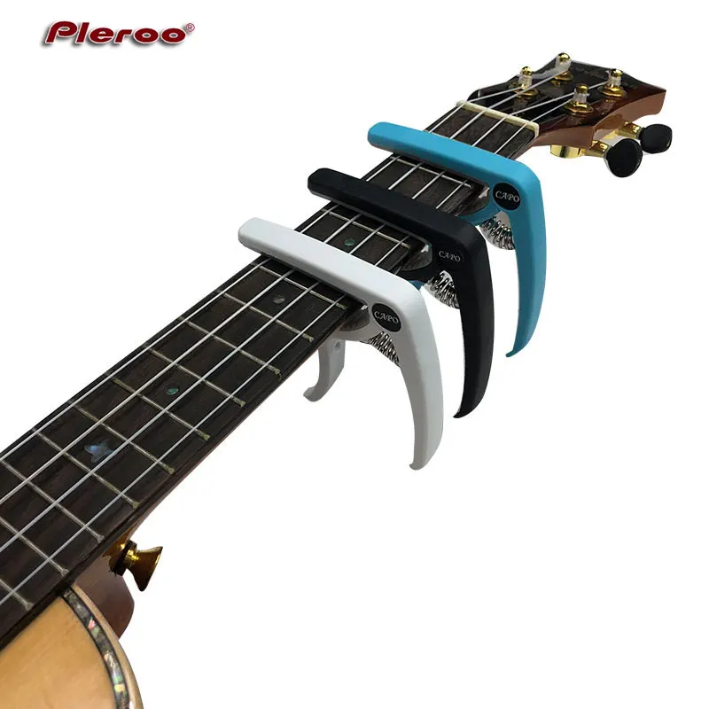 Cejilla de plástico para Guitarra para Guitarra eléctrica clásica acústica de 6 Cuerdas Negro Accesorios para Instrumentos Musicales Abrazadera de afinación