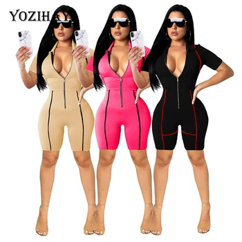 

YOZIHAYL sexy fashion slim short jumpsuit women's jumpsuit 2019