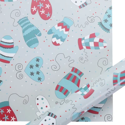 5 шт. 52x75 см веселое Рождественское украшение обертывание ping подарочная оберточная бумага Новогодняя упаковочная посылка - Цвет: A