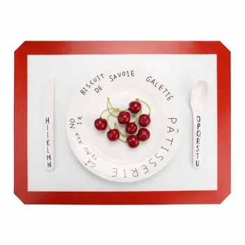 

1PC Platinum Silicone Dough Mat Glass Fiber Reinforced Nonstick Can Put the Oven Pasta Tools Cookware LB 306