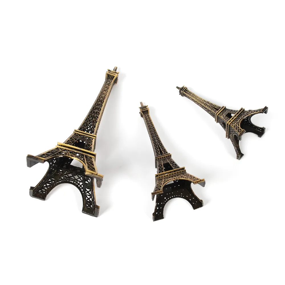 3pcs/set Paris Eiffel Tower Metal Crafts Creative Souvenir Model Table Miniaturas Desk Ornaments Vintage Figurine Home Decor 3pcs/set Paris Eiffel Tower Metal Crafts Creative Souvenir Model Table Miniaturas Desk Ornaments Vintage Figurine Home Decor