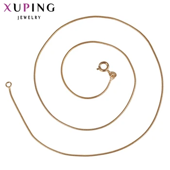 

Xuping Elegant Necklace 2017 Popular Long Chain Necklace New Brand Plated Gold Color Plated Pendant Necklace 41051