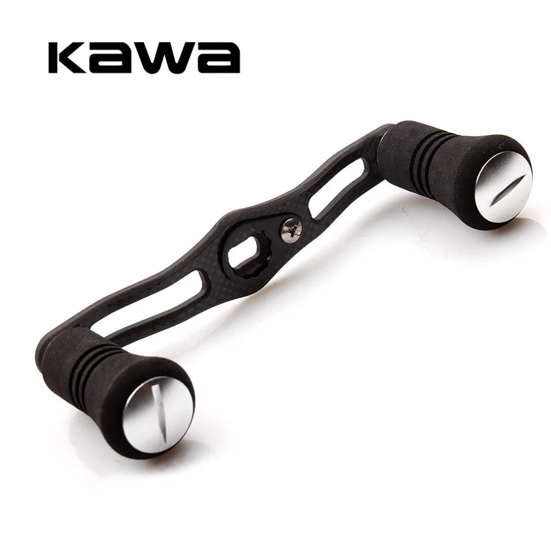 Online KAWA nuevo carrete de pesca mango EK fibra de carbono para Shimano Daiwa Abueva perilla Tamaño 7*4 8*5mm longitud 100mm alta calidad