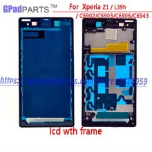 Touch For sony Ericsson Xperia Z1/Honami,SO-01F,C6943,C6903,L39h lcd display with touch panel screen +frame Digitizer Assembly