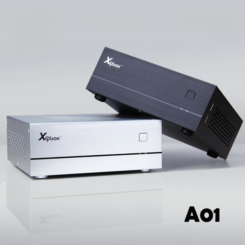 AC-DC HTPC ITX мини компьютерный корпус в алюминиевом портфеле домашний кинотеатр компьютерная коробка Настольный игровой ПК корпус небольшой корпус ITX