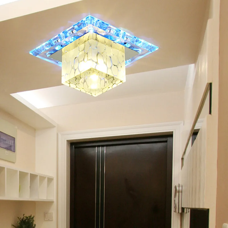 

3W square led crystal lamp light, corridors porch light , creative lamp, Ceiling Lights(AC 220V)