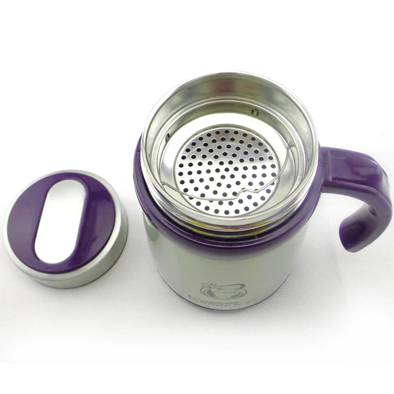 New 500ml Stainless Steel Thermos Teacup With Tea Infuser & Lid