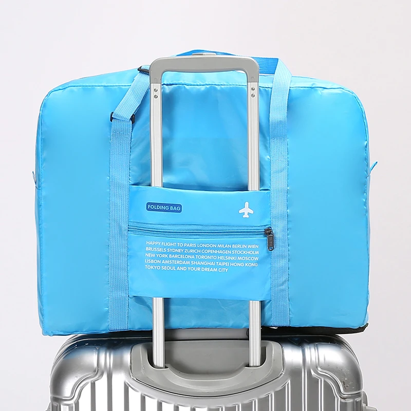 Набор дорожных сумок для женщин, дорожная сумка для багажа, большая вместительность, упаковочные кубики, органайзер, нейлоновые складные сумки унисекс, сумки для багажа