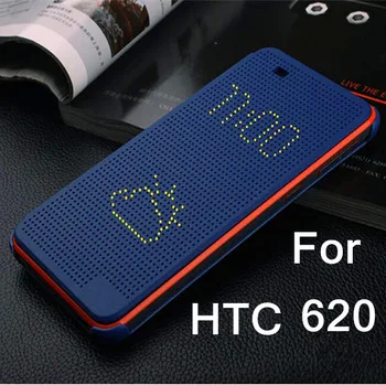 Matrix View smart Dot Flip Case With Auto Sleep Wake Function Silicon Dot Cover Phone Case  For HTC desire 620/620g/820mini