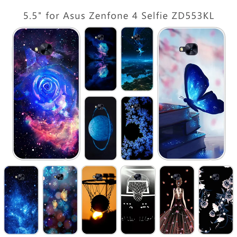 Для Asus Zenfone 4 Selfie ZD553KL Силиконовые ТПУ чехлы для телефонов DIY роскошные Fundas
