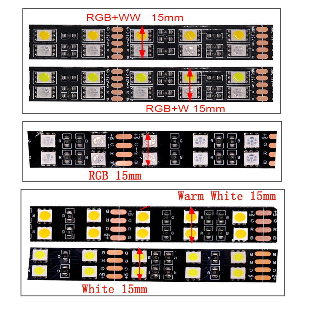 5 м 12 в 24 В SMD5050 Светодиодная лента 120 светодиодный s/m Двухрядные светодиодные ленты белый теплый белый rgb RGBW rgbww водонепроницаемый светодиодный свет