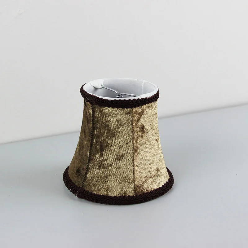New!!! Coffee Color Brown Color Flannel Lamp shades, Chandelier Mini