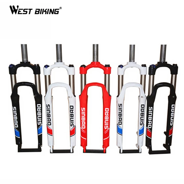 Cheap WEST BIKING 27.5inch Bicycle Fork Diameter 28.6mm Mountain Bike MTB Parts Bicicleta Ciclismo Ultralight Cycling Bicycle Fork