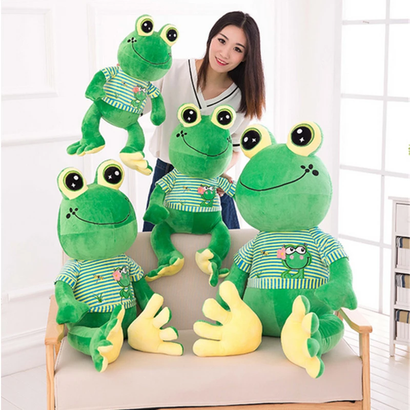 Fancytrader新しいジャイアント漫画動物カエルぬいぐるみかわいいぬいぐるみ大きな目カエル人形100センチ39インチ最高の贈り物子供のため Doll For Toy Plushcartoon Plush Toys Aliexpress