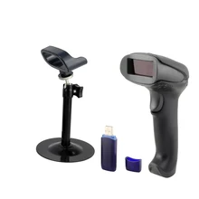 Ручной сканер штрих-кодов автоматическая с подставкой USB Беспроводной лазерный штрих-кодов для pos Системы netum