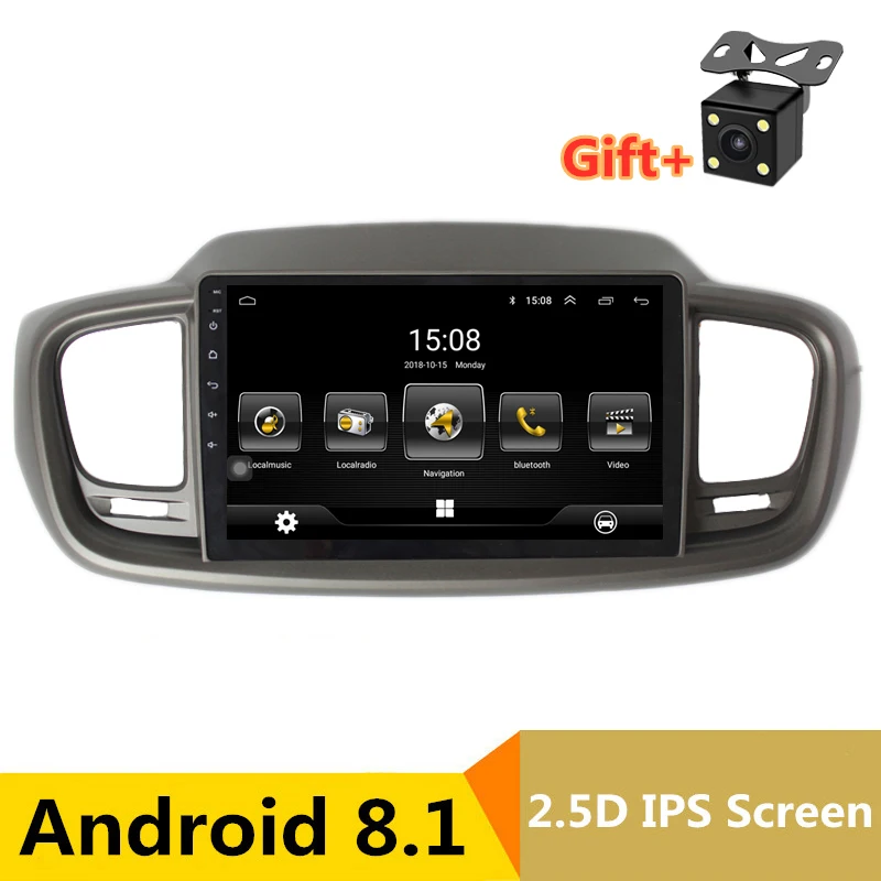 10.1 inch Android 8.1 Car DVD Player GPS for KIA sorento 2015 2016 audio car radio stereo navigator with bluetooth wifi built in 10.1 inch Android 8.1 Car DVD Player GPS for KIA sorento 2015 2016 audio car radio stereo navigator with bluetooth wifi built in