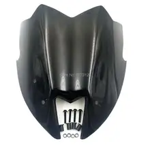 Лобовое стекло черный Мотоцикл ветрового Viser Козырек спереди glass для kawasaki Z800 2012 2013