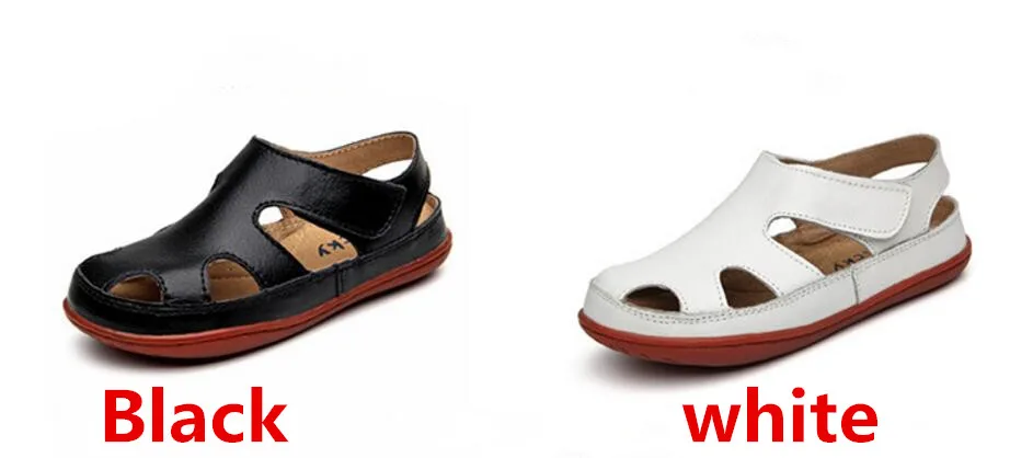Children's leather sandals-16