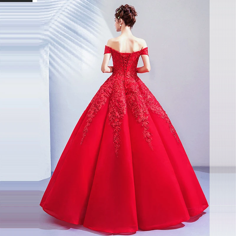 Это Yiya свадебное платье es с открытыми плечами свадебное платье вышивка Плюс Размер без спинки без рукавов Vestido De Novia E609