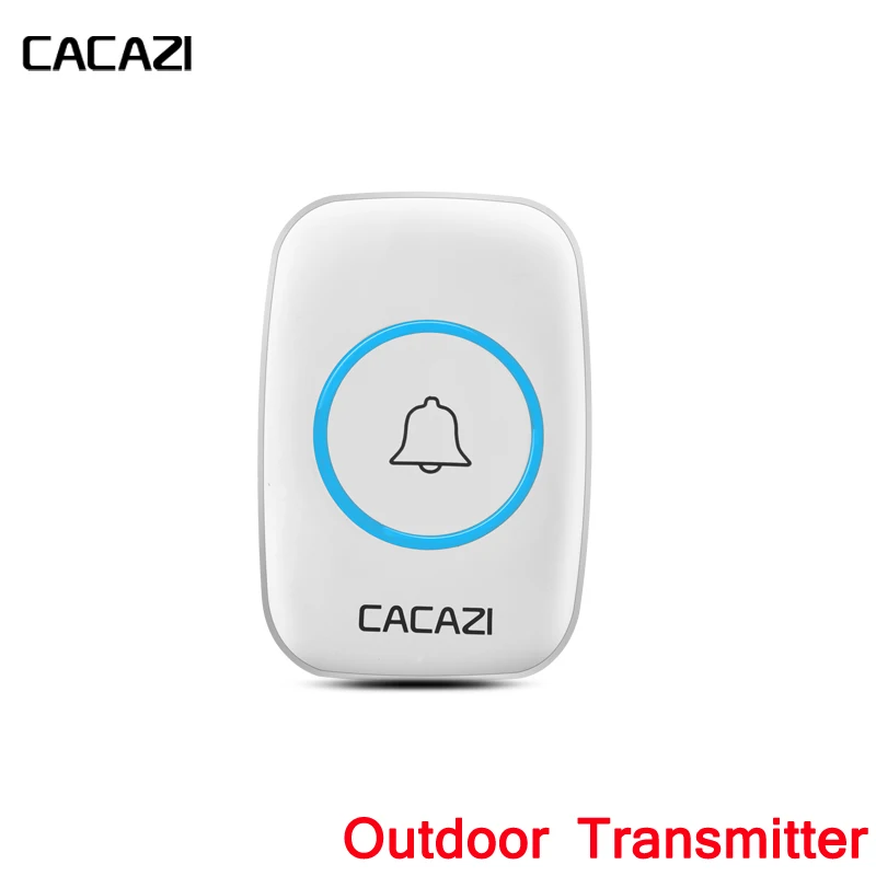 

CACAZI Wireless Black Transmitter Accessories With Battery For CACAZI Doorbell Waterproof Remote smart Door Bell transmitter