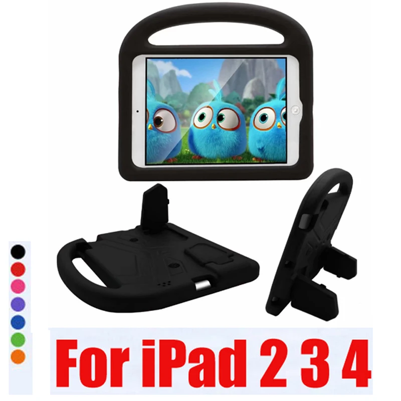 Чехол для iPad 2 3 4 новый 3D чехол детей противоударный подставка из вспененного